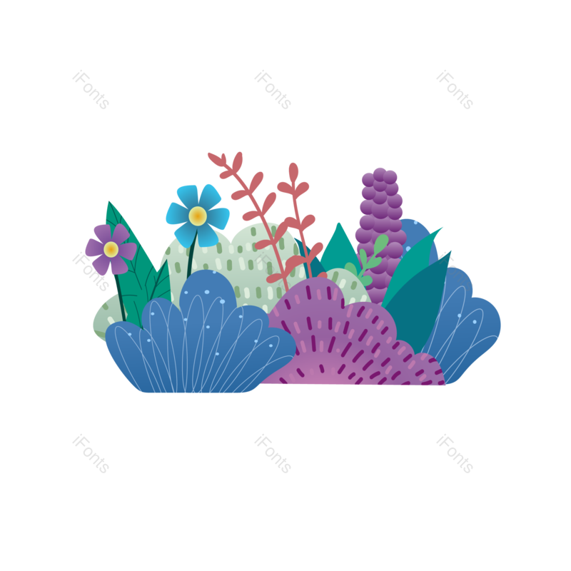 花卉图片,春季元素,春天PNG,绿色免抠素材